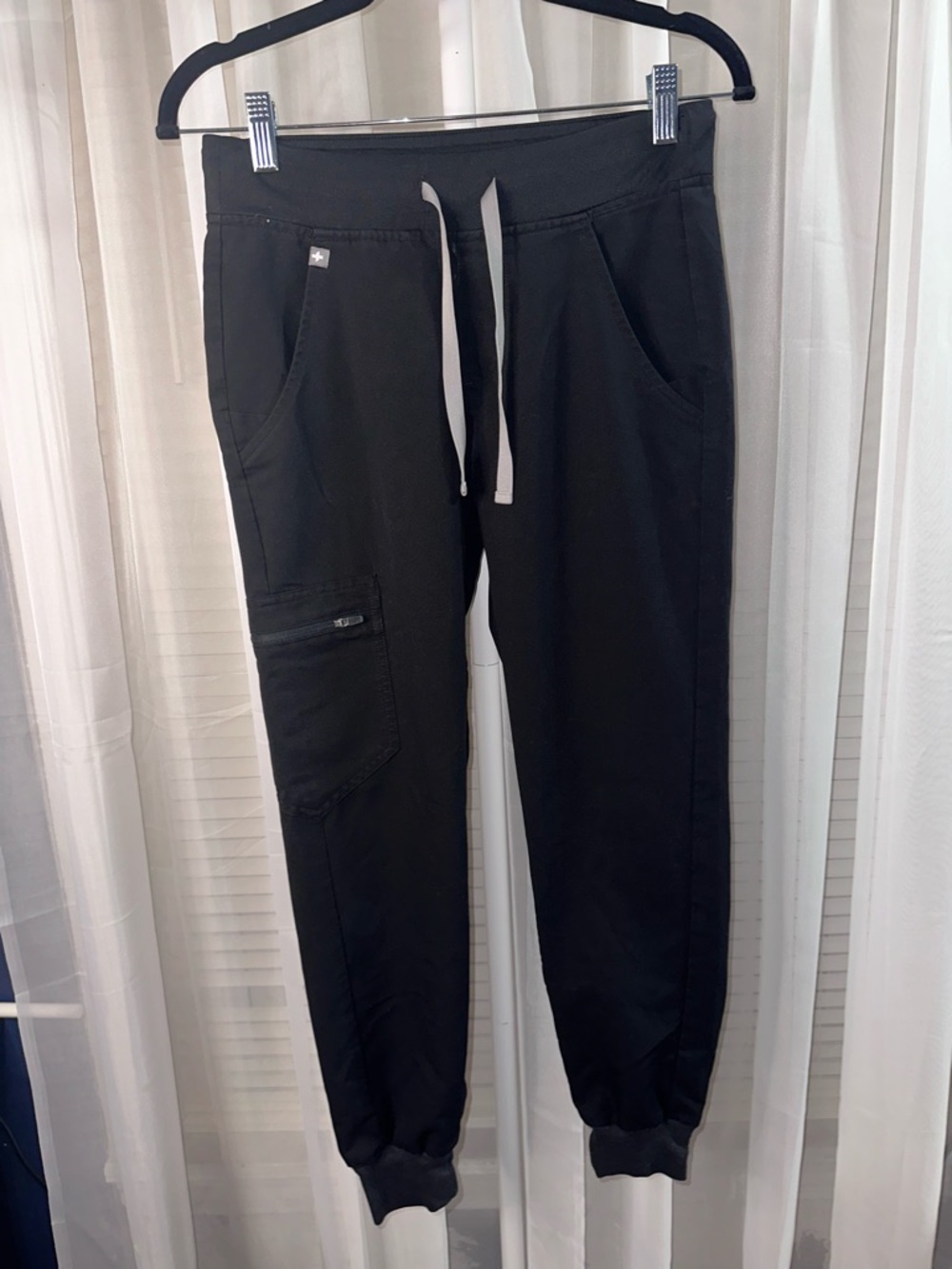 Men's Black Drawstring Jogger Pants